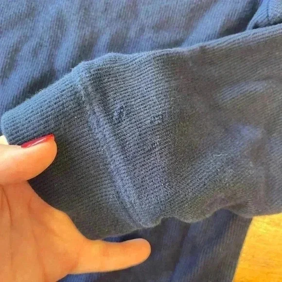 Crown and Ivy navy pullover size 7 - Picture 3 of 5